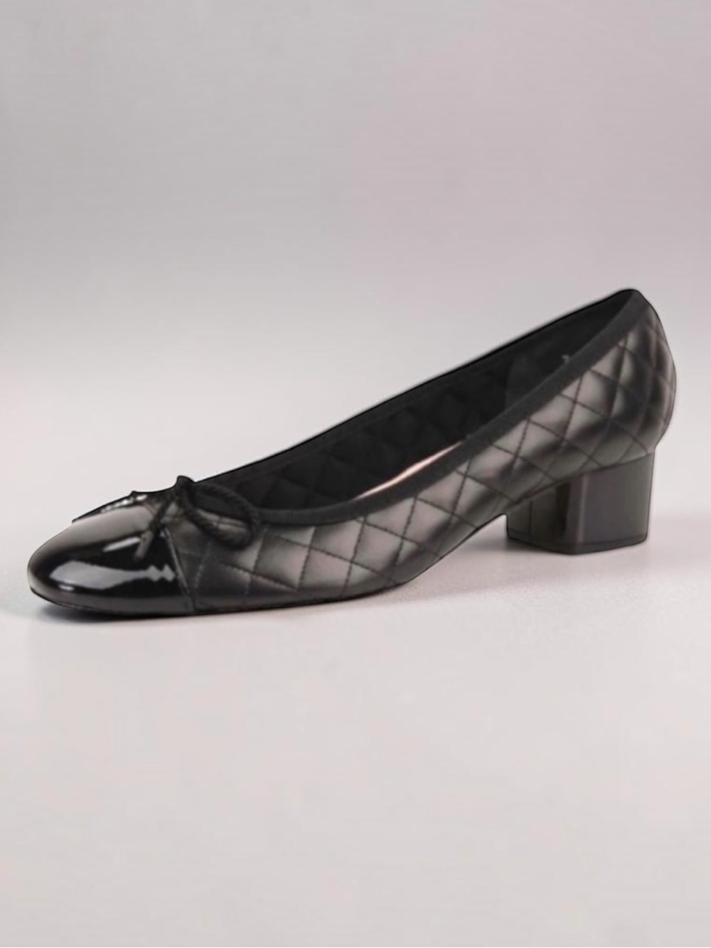 New! PAUL MAYER Attitudes TITOU Block Heel Quilted Shoes Size 7.5B